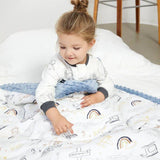 Domimia Thick Padded Minky Cotton Kids Blanket - 2.5 tog - Schooltime DTK10108