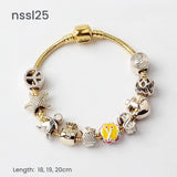 10 Styles Charm Bracelets Set Colorful Alloy & Glass Beaded Bracelets,Buy 3 for Better V1132-NSSL27-TRIPLE