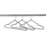 100x Metal Clothes Hangers Non Anti Slip Rubber Coated Wire Suit Coat Hanger V63-930061