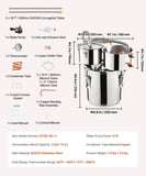Moonshine Still Water Alcohol Distiller 3Gal w/Thumper Keg & 8W Water Pump V952-SLNTZLQYS3JL217POV3