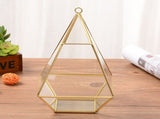 Geometric Transparent Glass Flower Room Glass Ring Box Wedding Ring Jewelry Box Home Decor V1294-YM0717-10123683