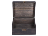 Treasure Props Storage Box with Password Lock Retro Wooden Storage Box for Home Living Room V1294-YM0523-3115210208511