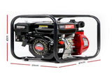 Giantz Petrol Water Pump 7HP Max, 2" High Flow 4-Stroke Engine Transfer Fire Fighting Pumps Rain PUMP-2INCH-210-RDBK