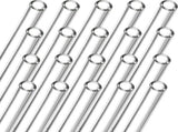 20 Pieces 12 In Glass Blowing Tubes, 12mm OD 8mm ID 2mm Thick Wall Borosilicate Pipe, Clear glass V1259-DP01-A-1022
