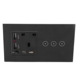 3 Gang WiFi Wall Switch Socket Panel with USB Ports APP Remote Control AC V1294-YM0901-3114210035911