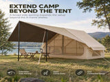 Weisshorn Inflatable A-Frame Tent with Extended Side Awning, Basecamp XFSK-KH-SD-BA