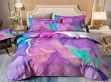 Modern Stripes Duvet Cover Set - Wrinkle-Resistant Material-King V745-AQ043336K3
