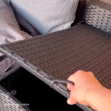 8PCS Outdoor Furniture Modular Lounge Sofa Lizard-Black V264-OTF-509S-BLK