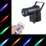 AC95-240V 15W RGB LED Mini Spot Lamp Stage Light Lighting Fixture with Remote Control Controller V1294-YM0901-L2825B-EU