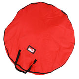 Red Christmas Gift Storage Bag Decoration Bell Wreath Garland Container Waterproof Dustproof V1294-YM0901-3111200129011