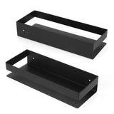 30cm Matt Black Shelf Stainless Steel Bathroom Shelf Kitchen Storage Rack for Home Bathroom V1294-YM0901-3112210032011