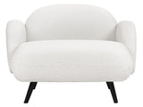 Levede Sofa Chair Fleece Upholstered Single White SF1009-BG
