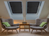 Blackout roller blind - No drilling required - 96 x 100 cm - Portable blackout curtain for windows V1188-MS101-02756-1