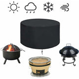 Fire Pit Cover Fire Pit Cover Reusable Waterproof Grill Cover Barbecue Cover, 112 x 61cm V1237-ZY-528-138