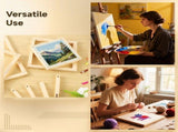 24PCS Wooden Canvas Stretcher Bars Kit with Thumbtacks, Storage Box & Tacks Remover, Oil Painting V1369-AZ3-W-08734