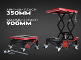Motorcycle Scissor Lift Stand 136kg Hydraulic Motorbike Lifter Dirt Bike Jack V379-MOTOSCRLIFT001
