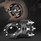 1" 6"x5.5" Wheel Spacers Wheel Adapters 6 Lug Forged Spacer 4 PCS Black V952-LSSFLP1YC6X5PNQ5TV0