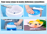 1 Multi-Function Shaved Ice Machine and Snow Ice Maker Compact Manual Ice Shaver with Smoothie and V1232-PBJ001