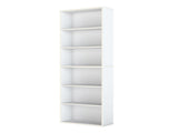 Levede 6 Tier Book Shelf Adjustable Shelves White CH1154-6-WH