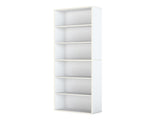 Levede 6 Tier Book Shelf Adjustable Shelves White CH1154-6-WH_NZ