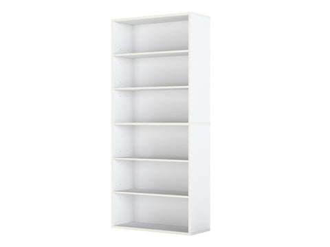 Levede 6 Tier Book Shelf Adjustable Shelves White CH1154-6-WH_NZ
