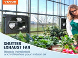 Shutter Exhaust Fan, 406 mm /16inch with Temperature Humidity Controller, EC-motor, 1747 CFM, V952-BYCSPQSDJEC16PFKWV3