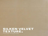 Office Desk Chair - Velvet Armless Swivel Study Seat OVOID PALE KHAKI V274-FT-VOC-003BK-KH