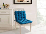Blue Tufted All-in-One Chair Cushion with Back Support, 15.75x31.5in Thickened Seat Pad for V1370-AZ4-10569