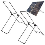 Garden Solar Panel Stand 2-Pack, Foldable Steel Bracket for Outdoor Solar Panels V1192-AZ-W-23061