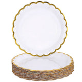 Floral Disposable Paper Plates for Parties, Large Capacity, Elegant Design, Perfect for Events and V1192-AZ-W-32553