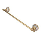 Towel Bar European Style Single Rod Hanging Bath Towel Holder Copper Towel Rack for Bathroom Toilets V1294-YM0706-3112230063912