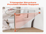 Toilet Safety Rail, 80 cm U-Shaped Handicap Bar, 304 Stainless Steel Senior Safety Pole, Toilet V952-CSFSYZTBKFZ3JJ2VOV0