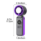 Portable Handheld Fan, 199 Speed Control, Ice Compress Cooling, C V1370-AZ4-09044