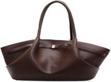 Coffee PU Leather Shoulder Bag for Women, Stylish Everyday Handbag V1237-ZY-917-069