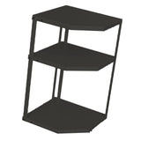 Kitchen Small Corner Shelf Rack Fan Shaped Space Saving Stable Carbon Steel Cookware Stand for Pots V1294-YM0710-3118230294214