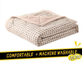 AYktou Reversible Patchworks Queen Size, 78.74x59.05in Lightweight Plaid Bedspreads Coverlets V1189-WXFWAL-20260326-03129