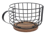 Coffee Pod Holder Iron Large Capacity Space Saving Wooden Base Coffee Pods Storage Organizer for V1294-YM0710-3118230284312