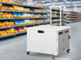 Folding Shopping Trolley Cart Portable Beige STP1001-65L-BG