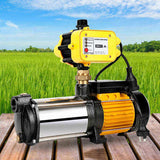 Giantz 2000W Max 4-Stage Garden Water Pump High Pressure Irrigation Booster Pump, Automatic PUMP-ST4-20-OG-YEL