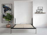 King-single Wall Bed in White Space Saving Murphy Bed Kit with Gold Door Handle V63-953901