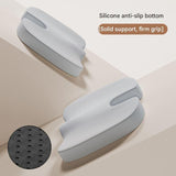 Blue Memory Foam Seat Cushion - 45 x 36 x 7 cm Milk Silk Removable Cover, Portable Chair Pad for V888-ELOSUNG56048-2