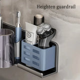 2nd Gen Space Aluminium Toothbrush Holder Drill-Free PLUS Upgrade Large Capacity, Bottom V1385-YSJ-ZM-003