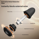 Black 3-in-1 Focus & Productivity Set Magnetic Mechanical Timer, Noise-Reducing Earplugs & V888-ELOSUNG54286