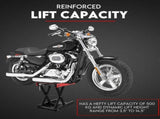 500kg Motorcycle Lift Scissor Jack Work Stand Motorbike Heavy Duty Bike V379-SCISSRSTND