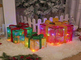 Christmas gift box, LED decorative lights, holiday decor, festive room decoration, battery operated V1106-130-38606-CHR-2