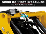 BAUMR-AG Post Hole Auger for BSR5000 Mini Loader Skid Steer, with 100mm & 200mm Bits, Quick Connect V219-GSDACCPCD12A