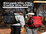Spacious Nylon Trekking Rucksack 60L Orange,Expandable Backpack With Rain Cover,Suitable for Camping V1221-XM-LB5243-ZS166