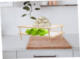 Set of 2 Stackable Wood Pasta Herb Drying Rack, Food Dryer Stand with Net for Drying Seeds, Herb, V1192-AZ-W-12085