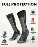 OutdoorMaster Thermolite Merino Wool Ski Socks, Compression Thermal Snowboarding Socks for Men & V1168-B0FRMKFQ65
