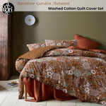 Accessorize Rainbow Garden Autumn Washed Cotton Quilt Cover Set Single V442-HIN-QUILTCS-RAINBOWGARDEN-AUTUMN-SB